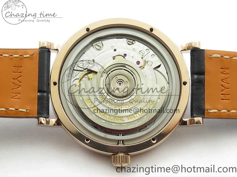 MIROTIME 0522 Durable Portofino 37mm RG V7F 1:1 Best Edition Gray Dial Diamonds Bezel on Black Leather Strap A 7089